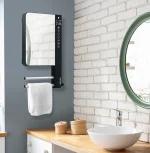 Конвектор за баня TELIA, огледален с поставка за кърпи 1000+800 W - Image 2